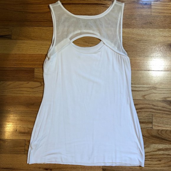 BAILEY 44 KEYHOLE CUT OUT MESH SLEEVELESS TOP M * - Picture 5 of 6